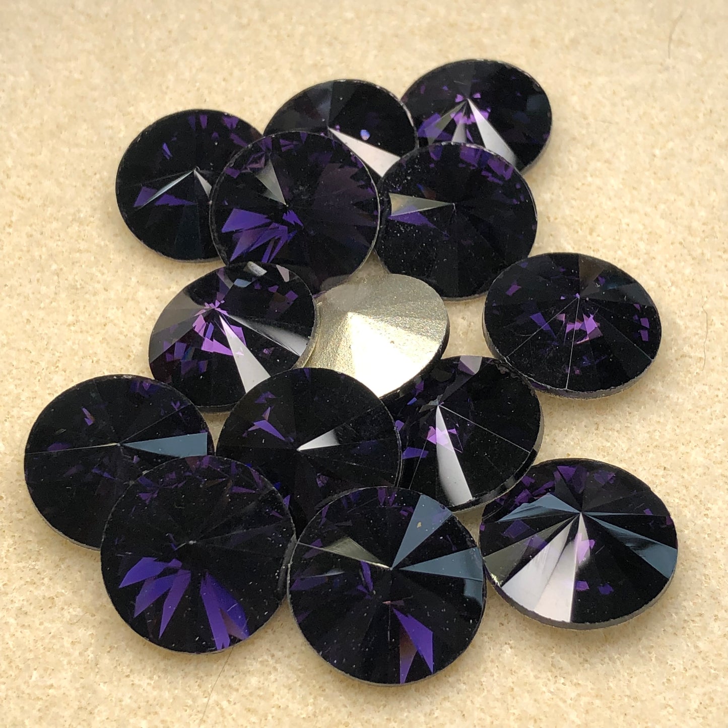 Amethyst - 18mm Aurora Crystal Rivoli