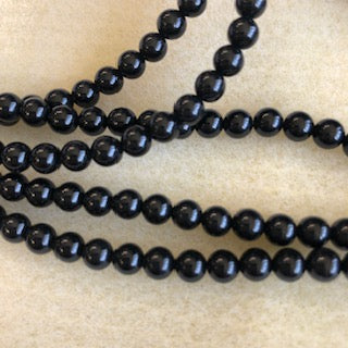 5mm Black Onyx Smooth Round