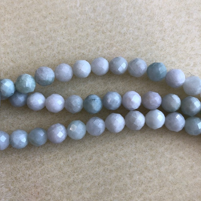 8mm Burma Jade Faceted Round
