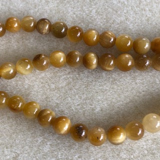 6mm Golden Tigers Eye Smooth Round