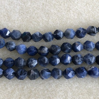 8mm Sodalite Star Cut Round