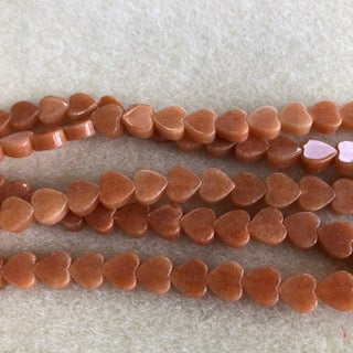 8mm Red Aventurine Heart