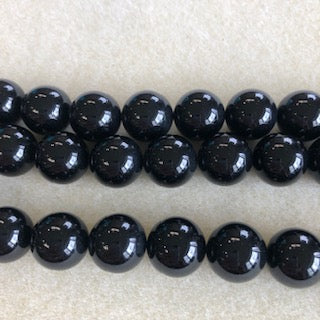 15mm Black Onyx Smooth Round