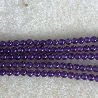 3mm Amethyst Smooth Round