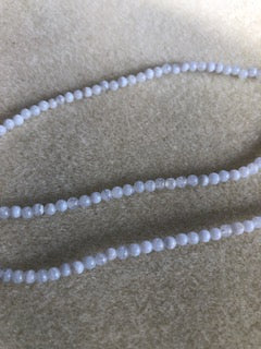 3mm Blue Lace Agate Smooth Round