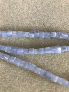 4mm Blue Lace Agate Cube