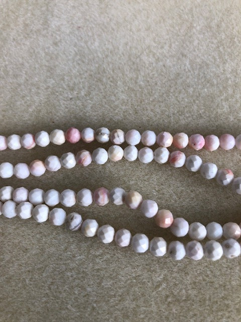 5mm Pink Opal Faceted Round