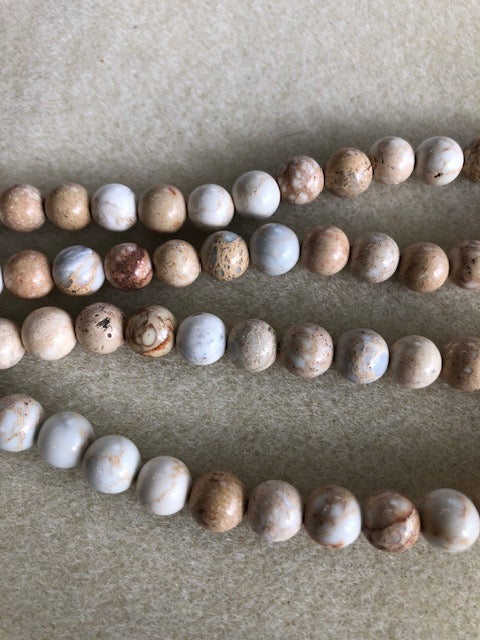 8mm Aqua Terra Jasper Smooth Round