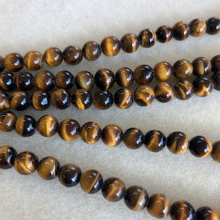 8mm Tiger Eye Smooth Round