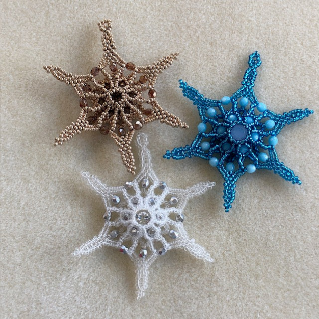 Kitty Beaded Snowflake Pattern Tutorial