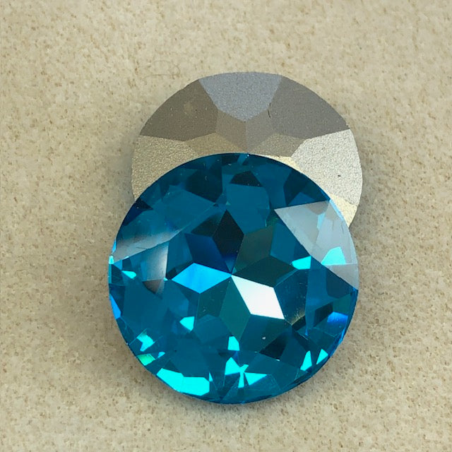 Aquamarine - 27mm Rivoli Crystal