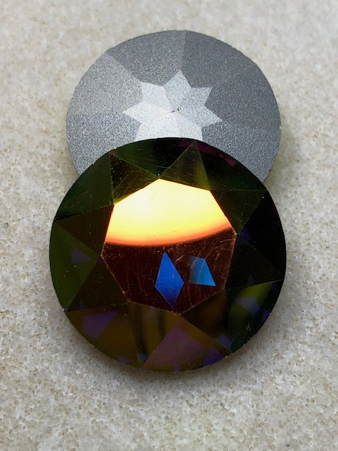 Burgundy AB - 27mm Rivoli Crystal
