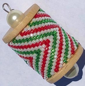 Chevron Stripes Spool Ornament Kit