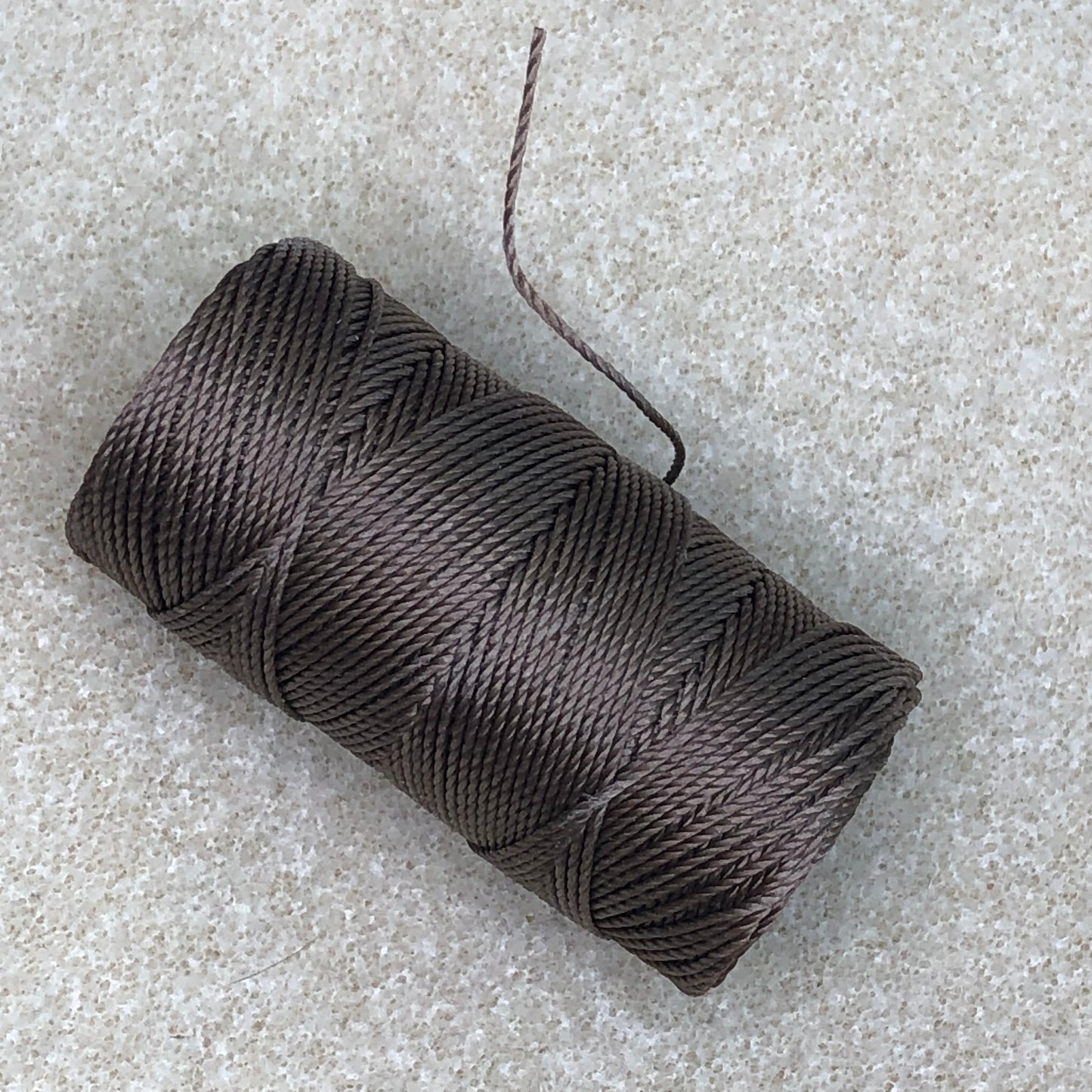 CLon Fine Wt Bead Cord Tex135 50 yd - Medium Brown