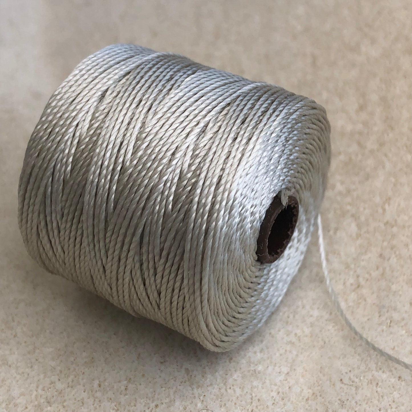 SLon Tex 210 Fine Bead Cord - Light Grey
