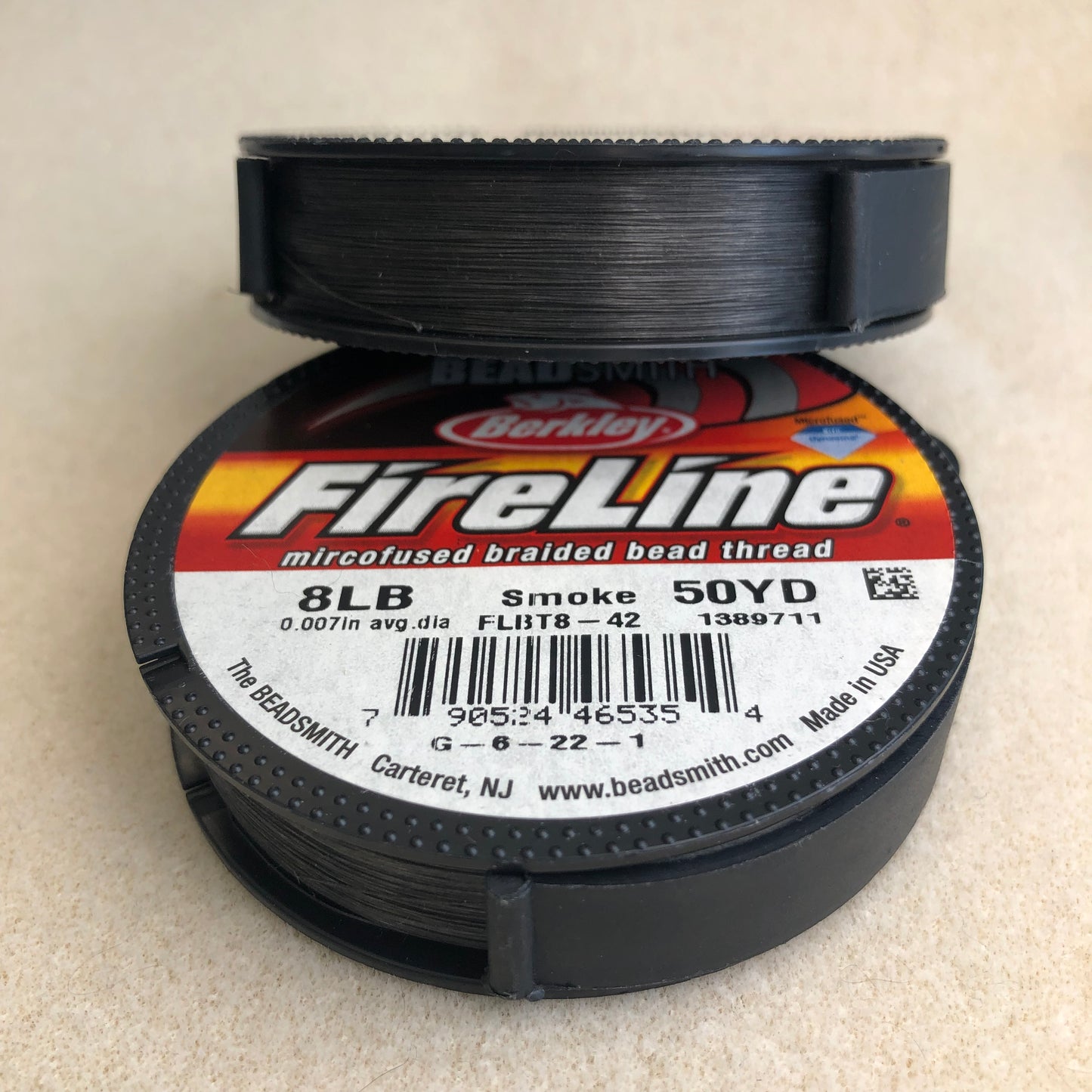 8 lb Fireline 50 yards - Smoke Grey