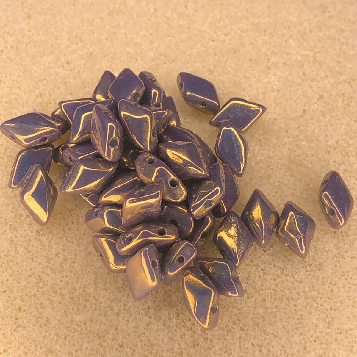 8x5mm Gemduo - Bronze Luster
