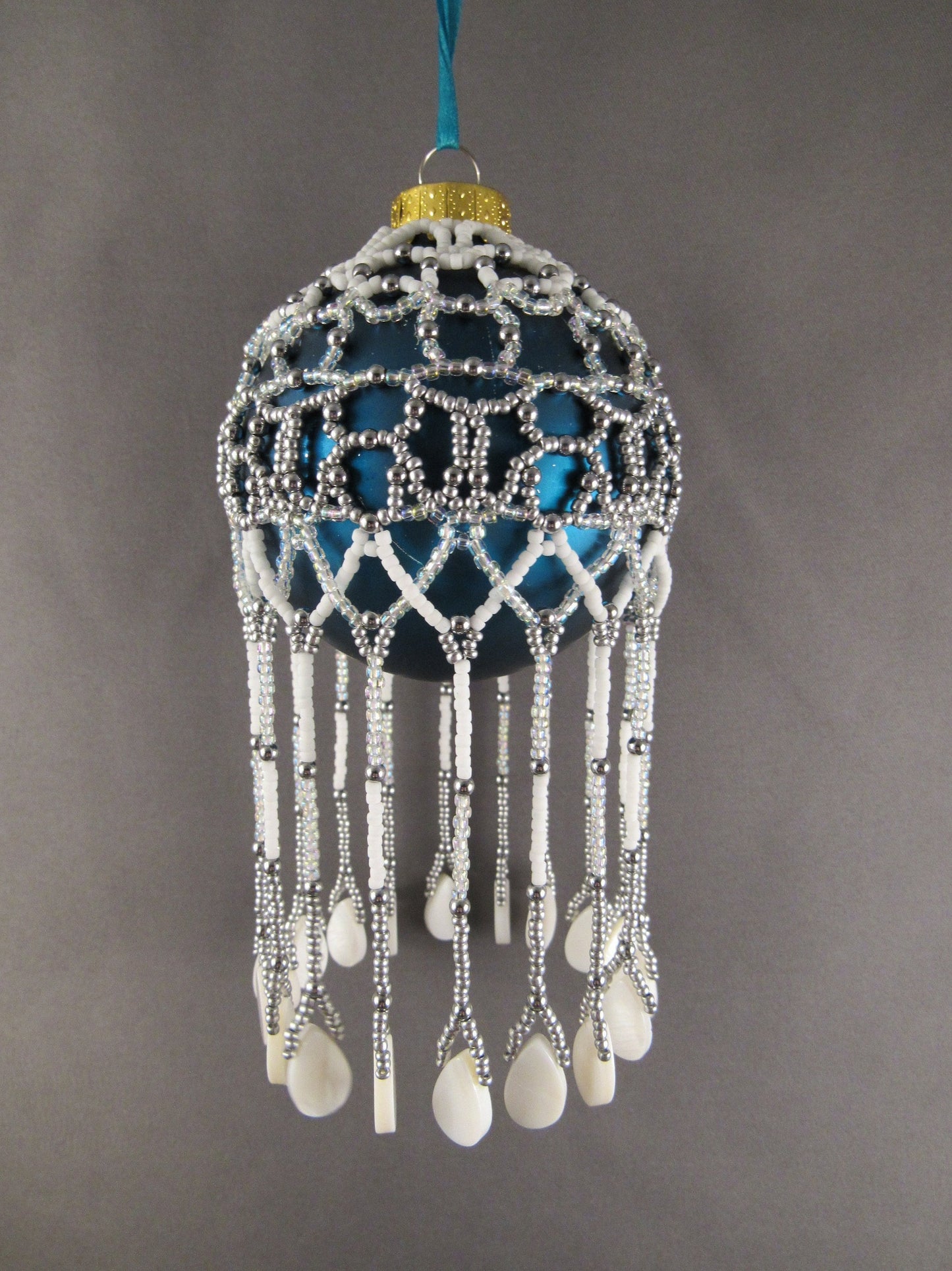 Intricacies Beaded Christmas Ornament Cover Pattern