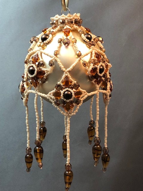 Zephyr Beaded Christmas Ornament Cover Pattern