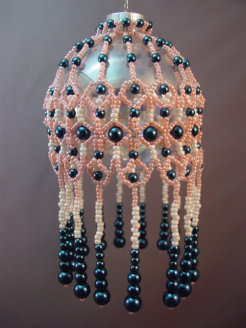 Osmica Beaded Christmas Ornament Cover Pattern