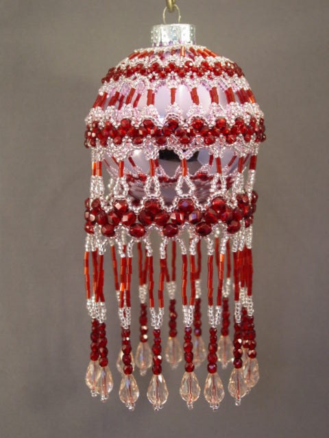 Victorious Beaded Christmas Ornament Cover Pattern