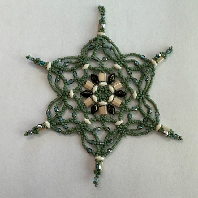 Jennifer Beaded Snowflake Pattern Tutorial