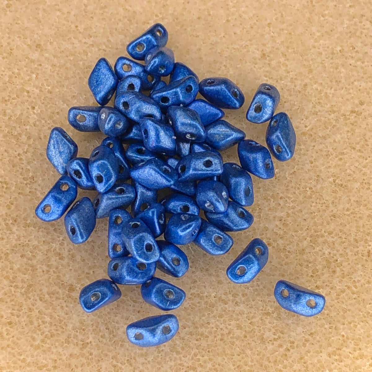 6x4mm Mini GemDuo - Metalust Crown Blue