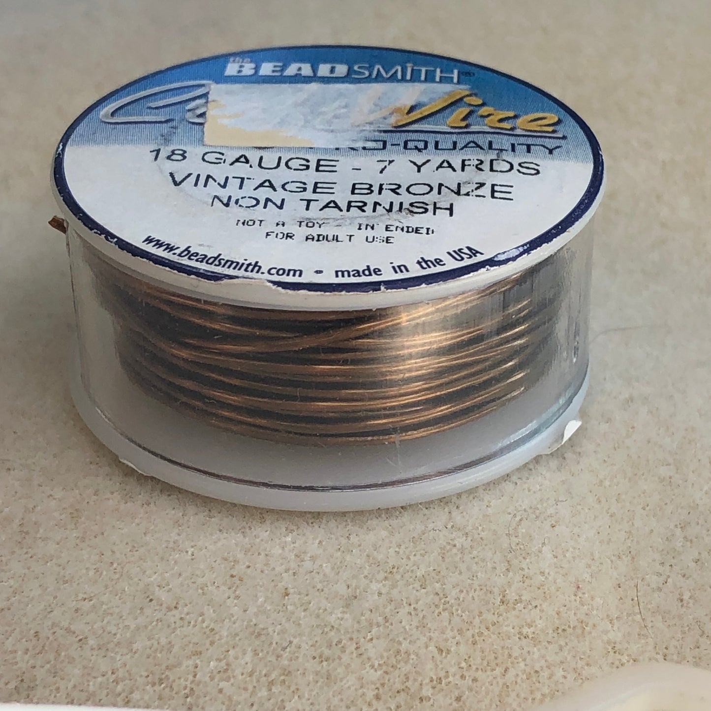 18 gauge 7 yd Wire - Vintage Bronze - non tarnish