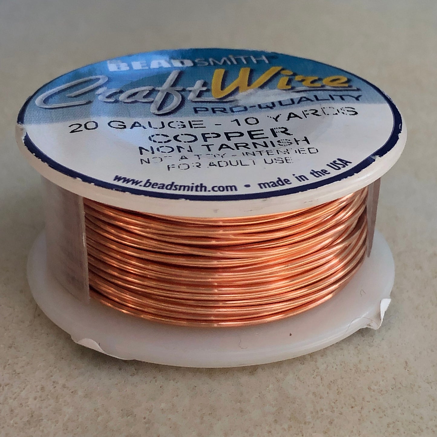 20 gauge 10 yd Wire - Copper - tarnish resistant
