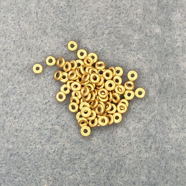 01710 - 1x4mm O-Bead - Aztec Gold