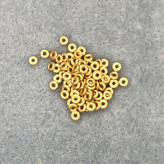 01710 - 1x4mm O-Bead - Aztec Gold