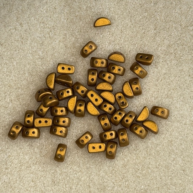 01740 - Kos Par Puca 6x3mm - Bronze Gold Matte