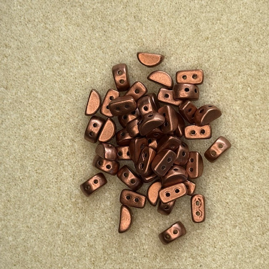 01780 - Kos Par Puca 6x3mm - Copper Gold Matte