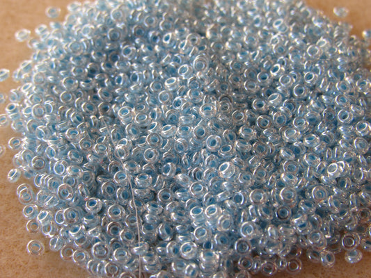 1079 - 11/0 Toho Demi Round - Baby Blue/L Crystal