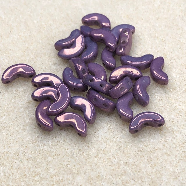 111623003 - 5x10mm Arcos Par Puca - Op Mix Amethyst/Gold Ceramic Look