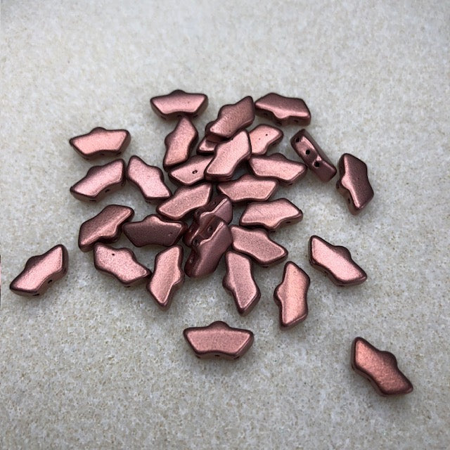 111623026 - 6x11mm Delos Par Puca - Matte Copper Gold