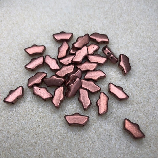 111623026 - 6x11mm Delos Par Puca - Matte Copper Gold