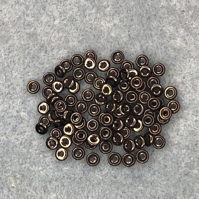 15726 - 1x4mm O-Bead - Jet Lila Vega Luster