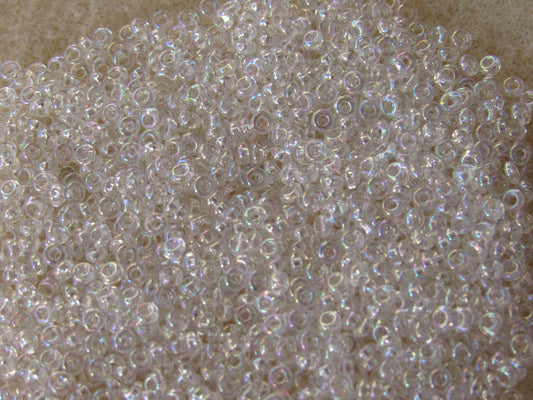 161 - 11/0 Toho Demi Round - Crystal Trans Rainbow