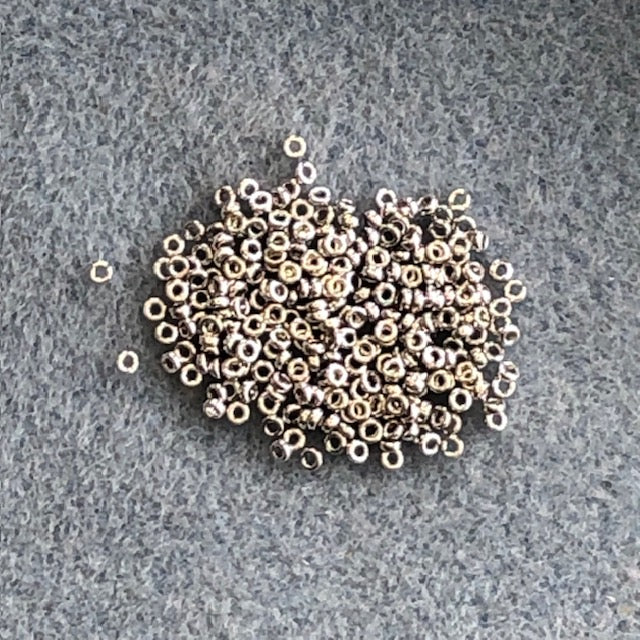 0194 - 2.2mm Miyuki Spacer Bead - Palladium Plated