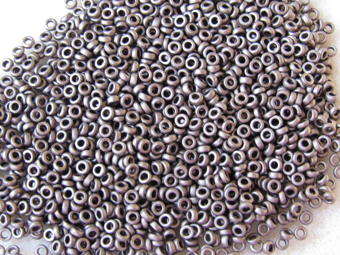 2006 - 2.2mm Miyuki Spacer Bead - Mat Met Dark Bronze