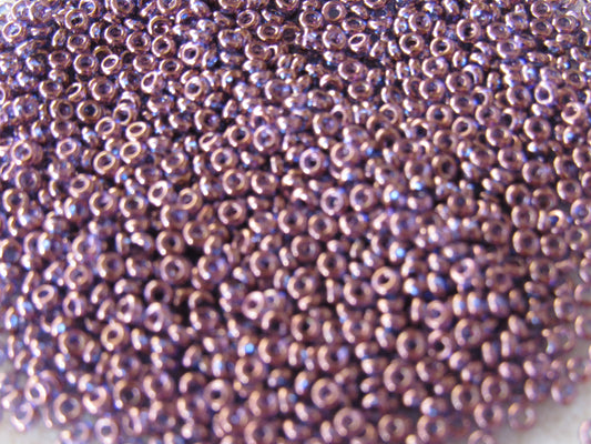 201 - 11/0 Toho Demi Round - Dark Amethyst Gold Luster