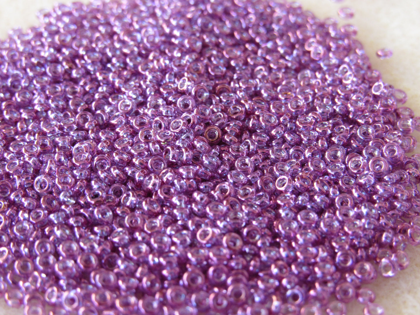 205 - 11/0 Toho Demi Round - Light Amethyst Gold Luster