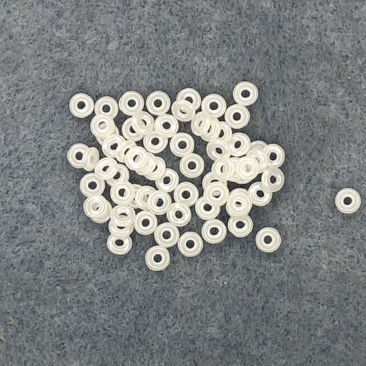 20600 - 3.8x1mm O-Bead - Chalk White Shimmer