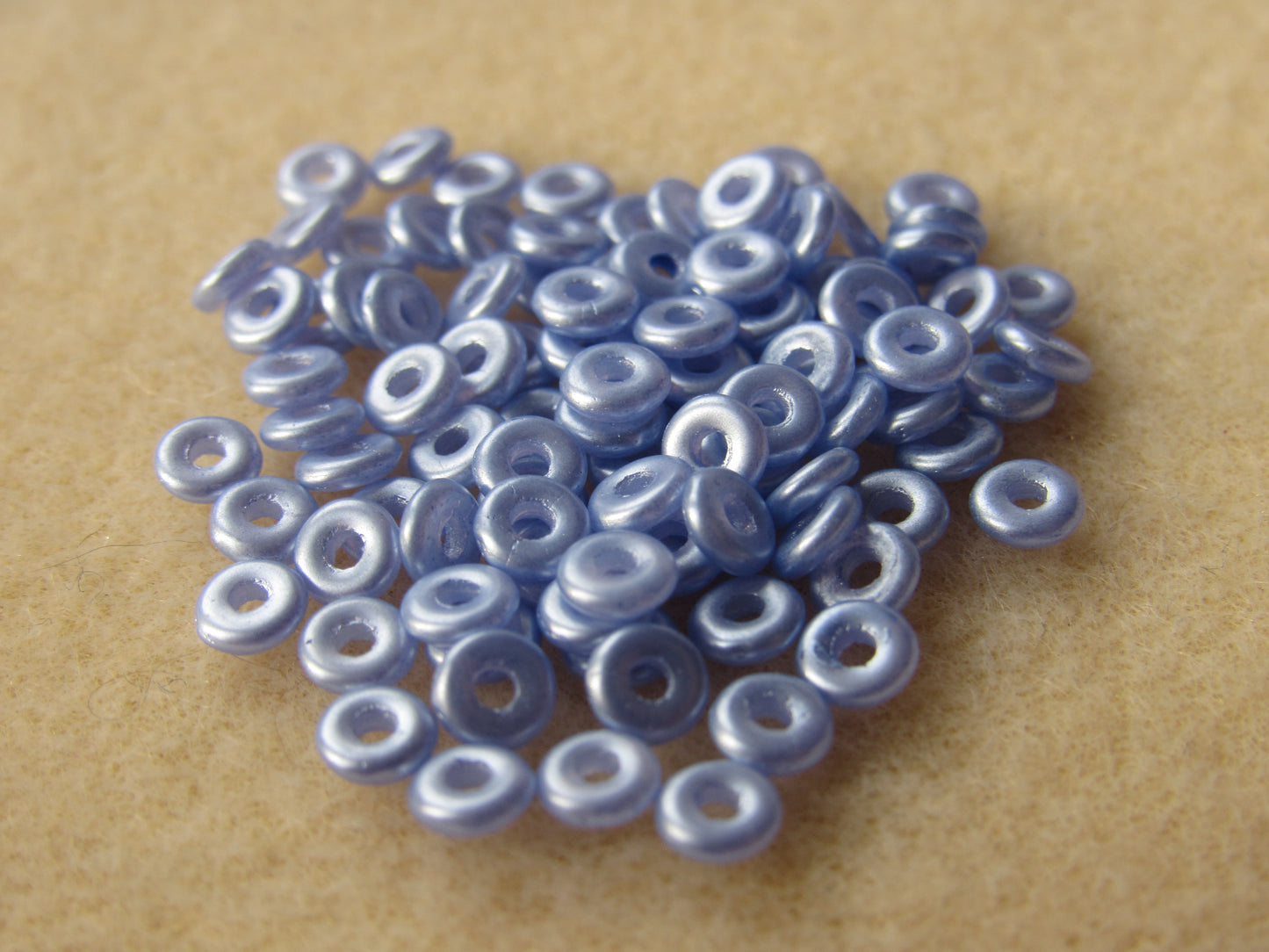 25014 - 3.8x1mm O-Bead - Pastel Light Sapphire