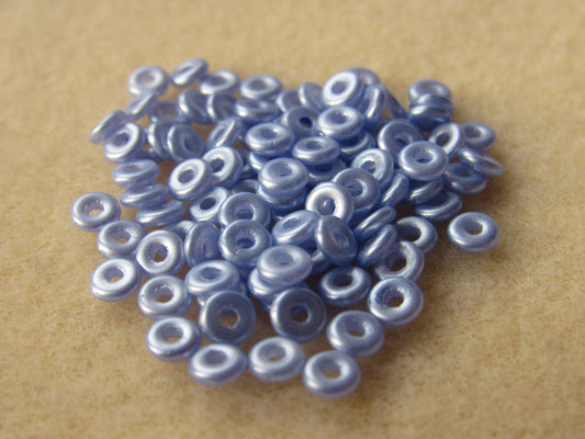 25014 - 3.8x1mm O-Bead - Pastel Light Sapphire