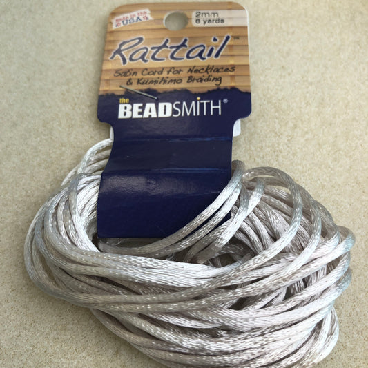 2mm Rattail - 6 yards -Tan