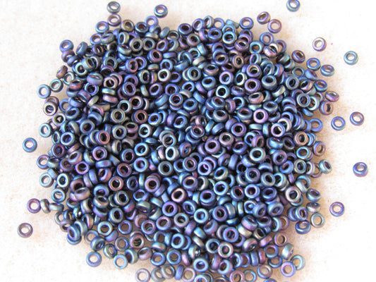 0401FR - 2.2mm Miyuki Spacer Bead - Matte Multi Iris