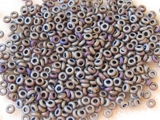 614 - 8/0 Toho Demi Round - Matte Metallic Gravel