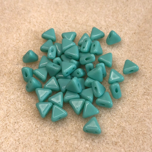 63030 - 6mm Kheops Par Puca - Opaque Green Turquoise